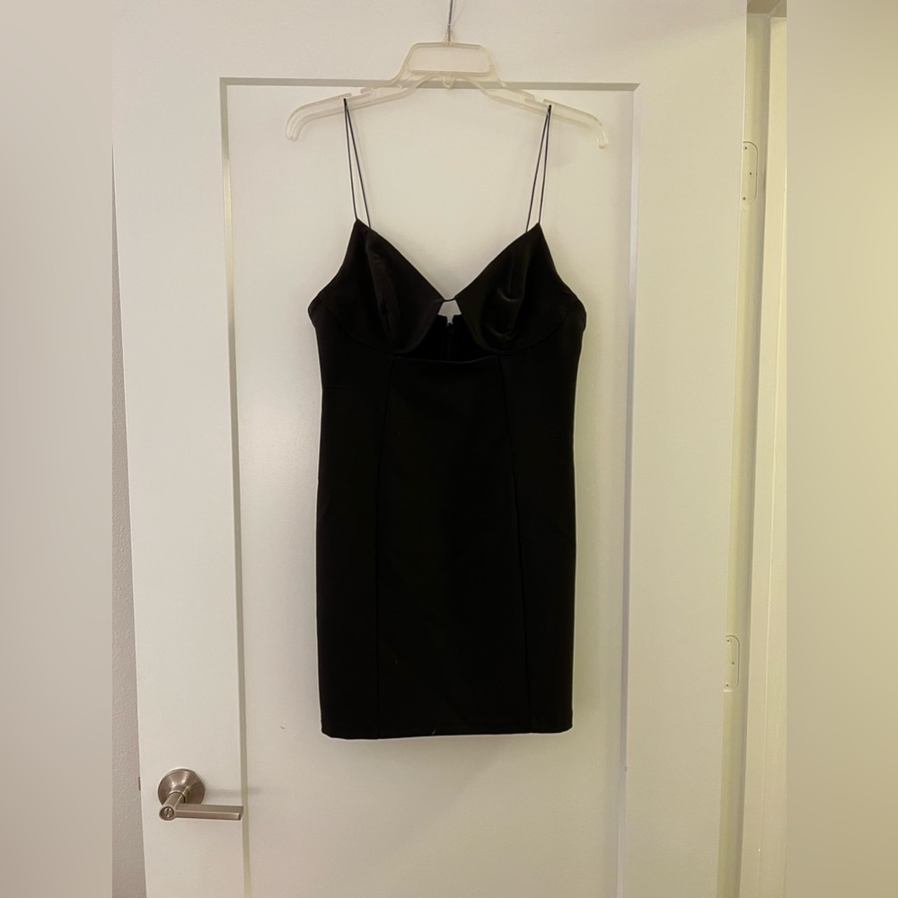 Black Topshop cami mini dress